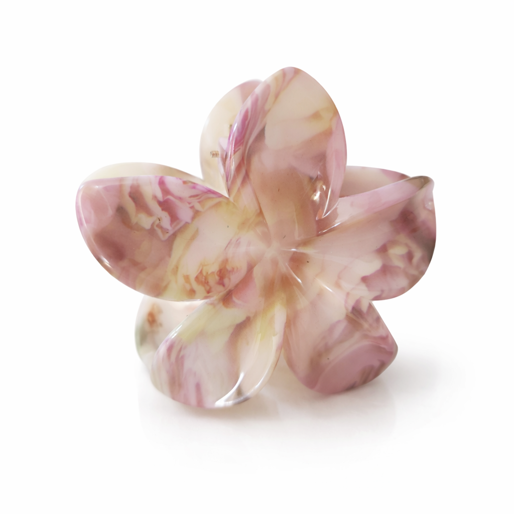 The Island Bloom Claw Clip in Floral Cream