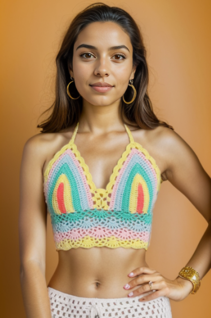 Briar Yellow Crochet Top