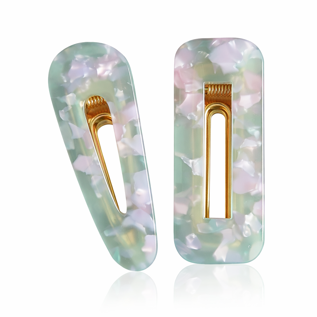 Mint Hair Clips