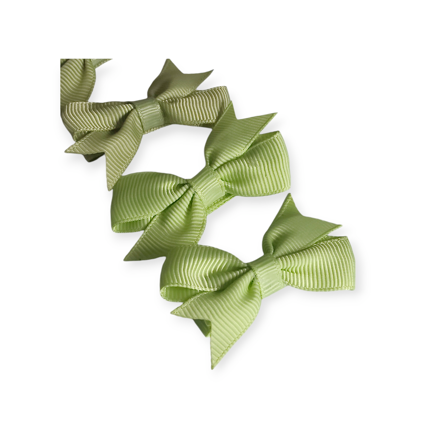 Set Of 4 Dinky Bows in Olive Dream