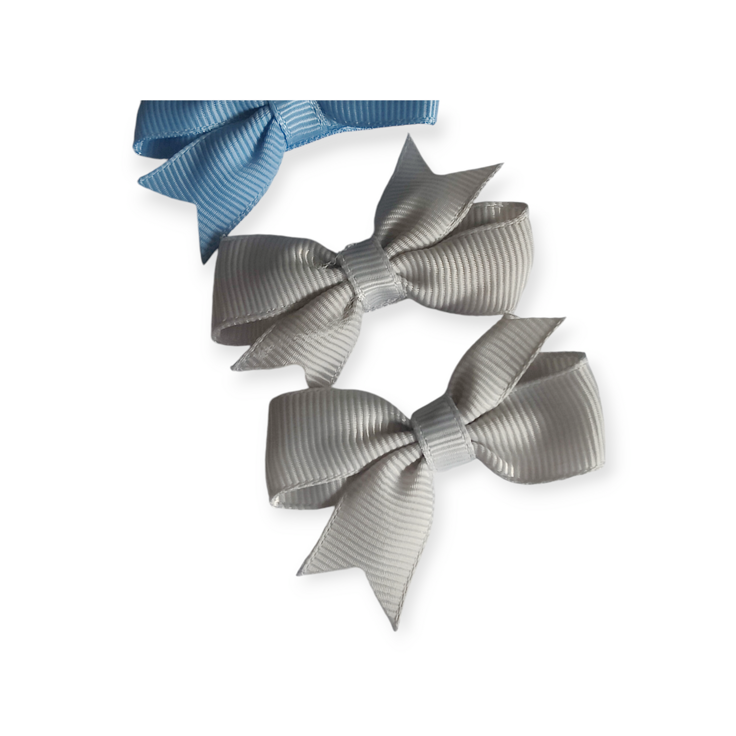 Set Of 4 Dinky Bows in Bluebell Twinkle