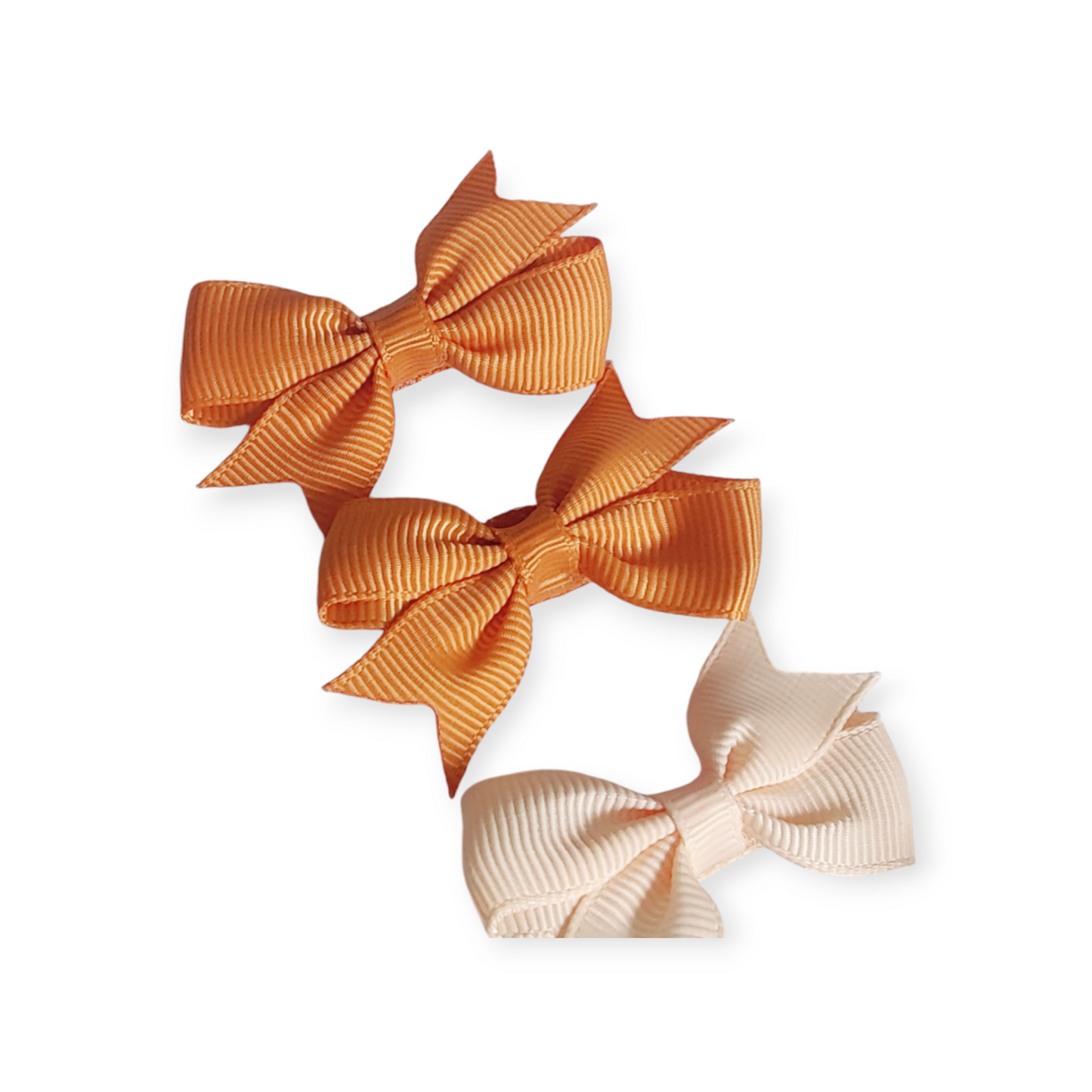 Set Of 4 Dinky Bows in Pumpkin Whirl