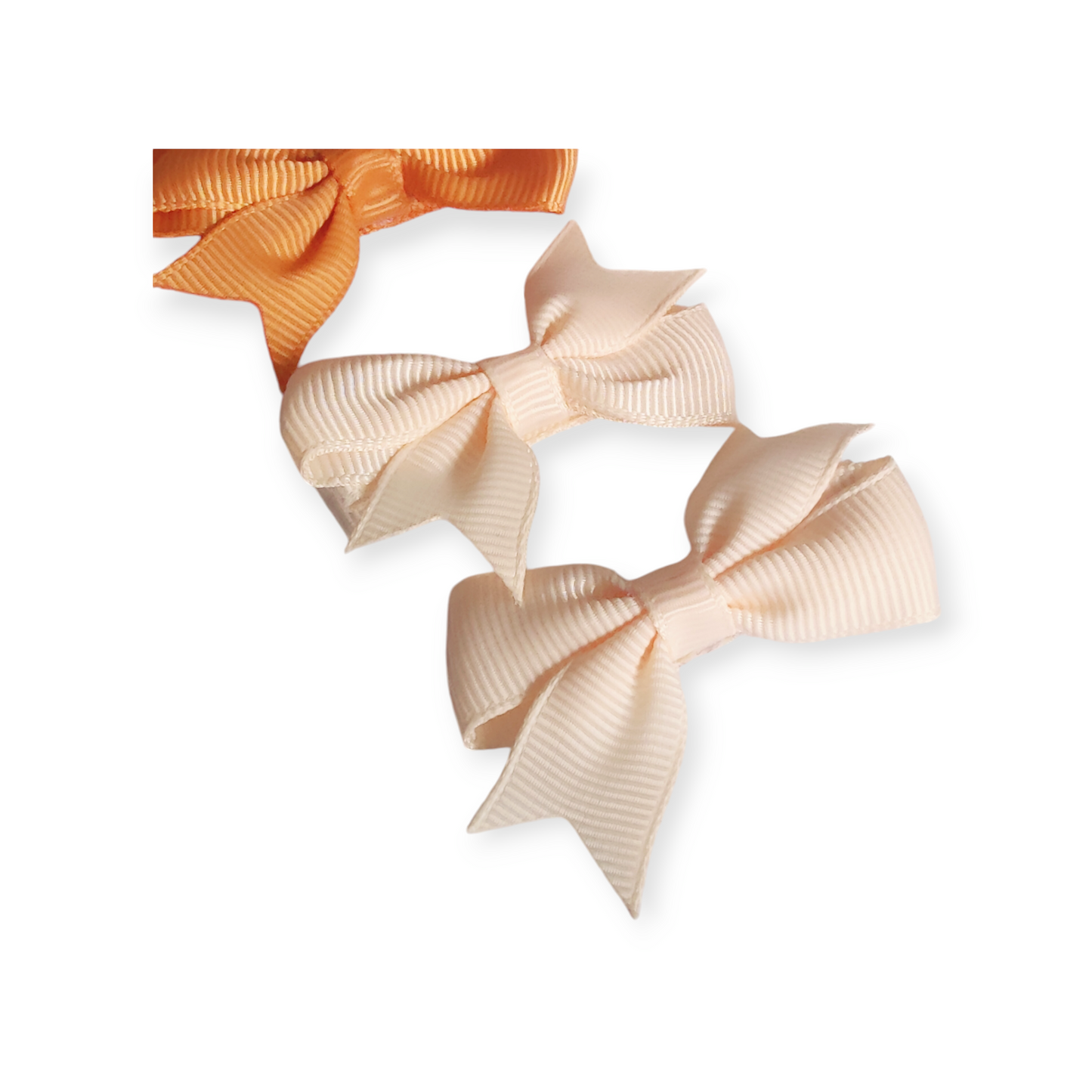 Set Of 4 Dinky Bows in Pumpkin Whirl