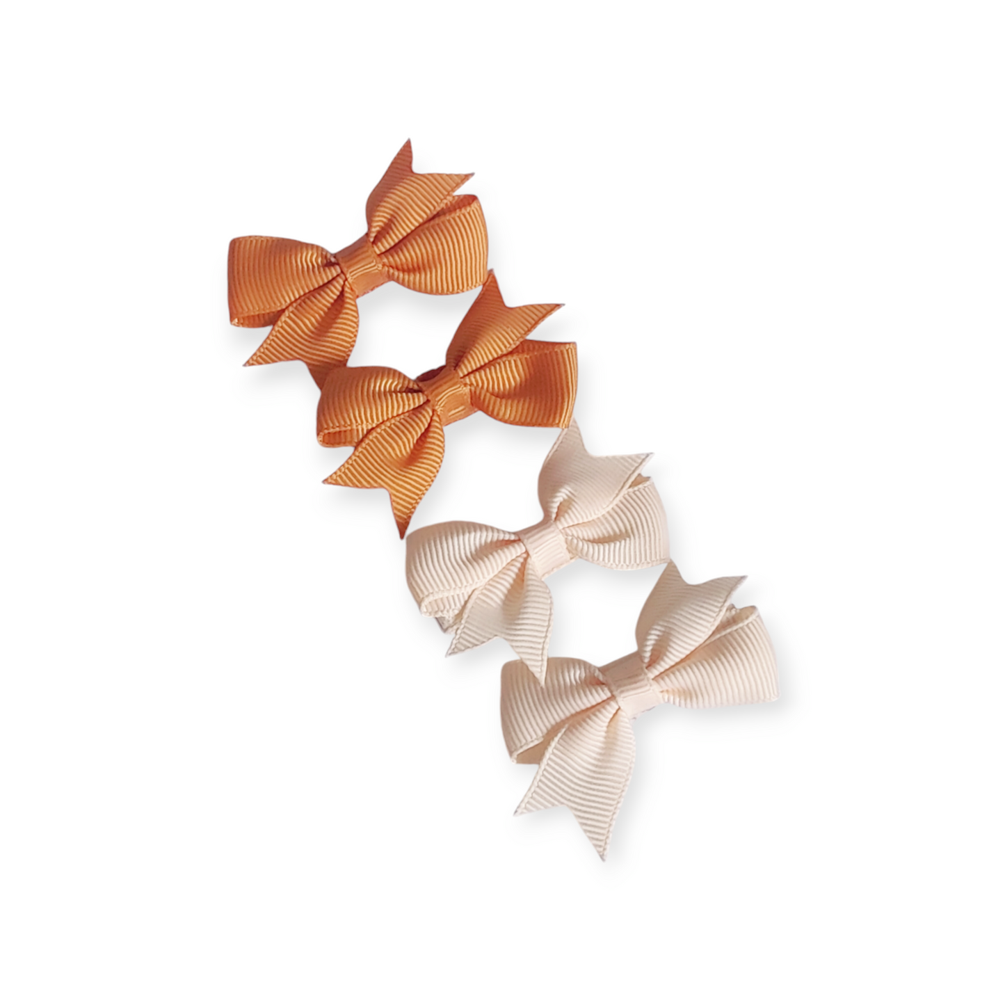 Set Of 4 Dinky Bows in Pumpkin Whirl