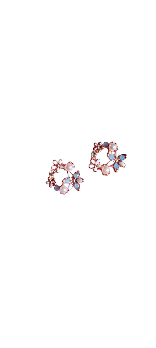 Fariya diamante studs in Blue