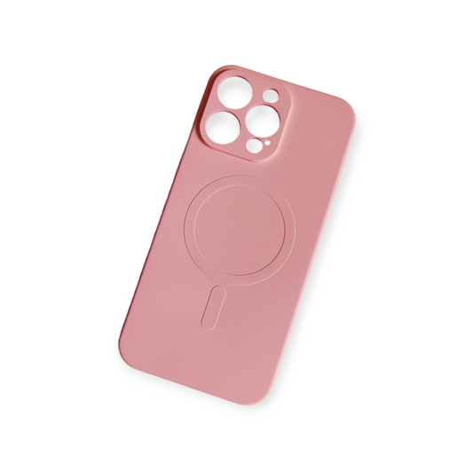 Liquid Silicone Magnetic Phone Case for iPhone 15 ProMax in Pink