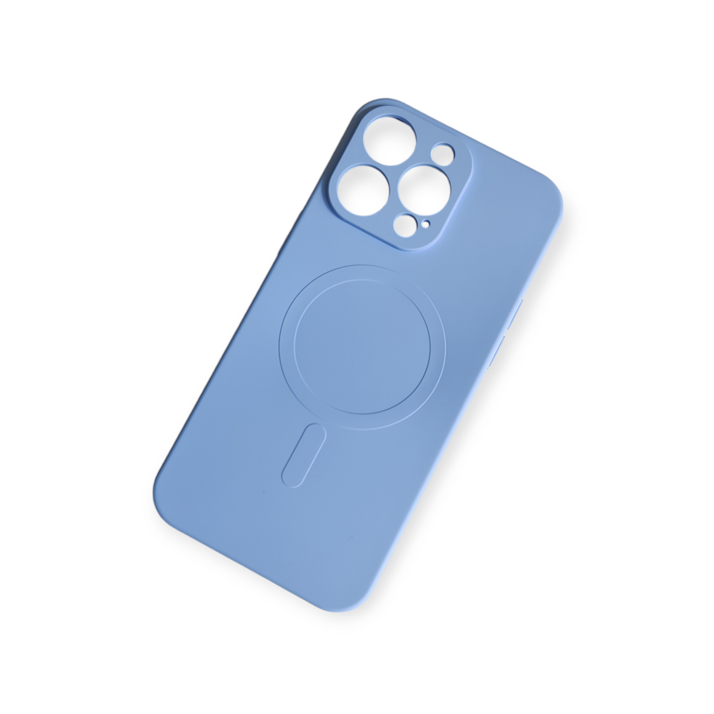 Liquid Silicone Magnetic Phone Case for iPhone 15 ProMax in Blue