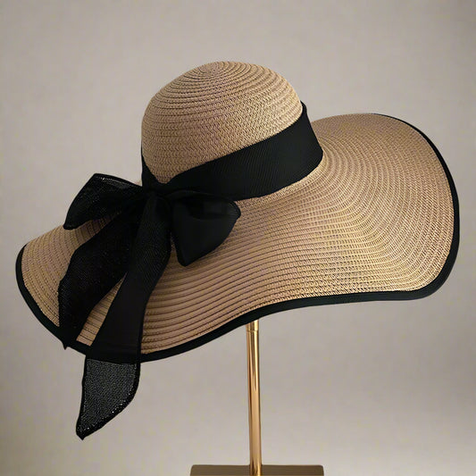 Leela Wide Brim Straw Hat, Summer Sun Hat for Women, Beach & Festival Style