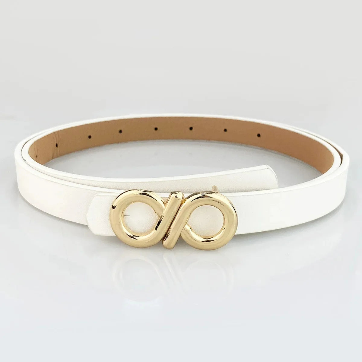 Fashionable Ladies Thin Belt Decorative Dress Waist Belt High Quality Pu Material New Arrival Elegant Stylish Versatile Belt