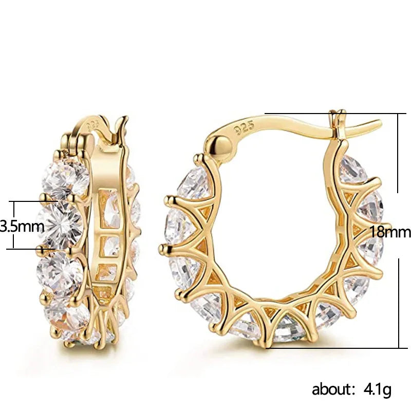 Zadie Crystal Circle Earrings