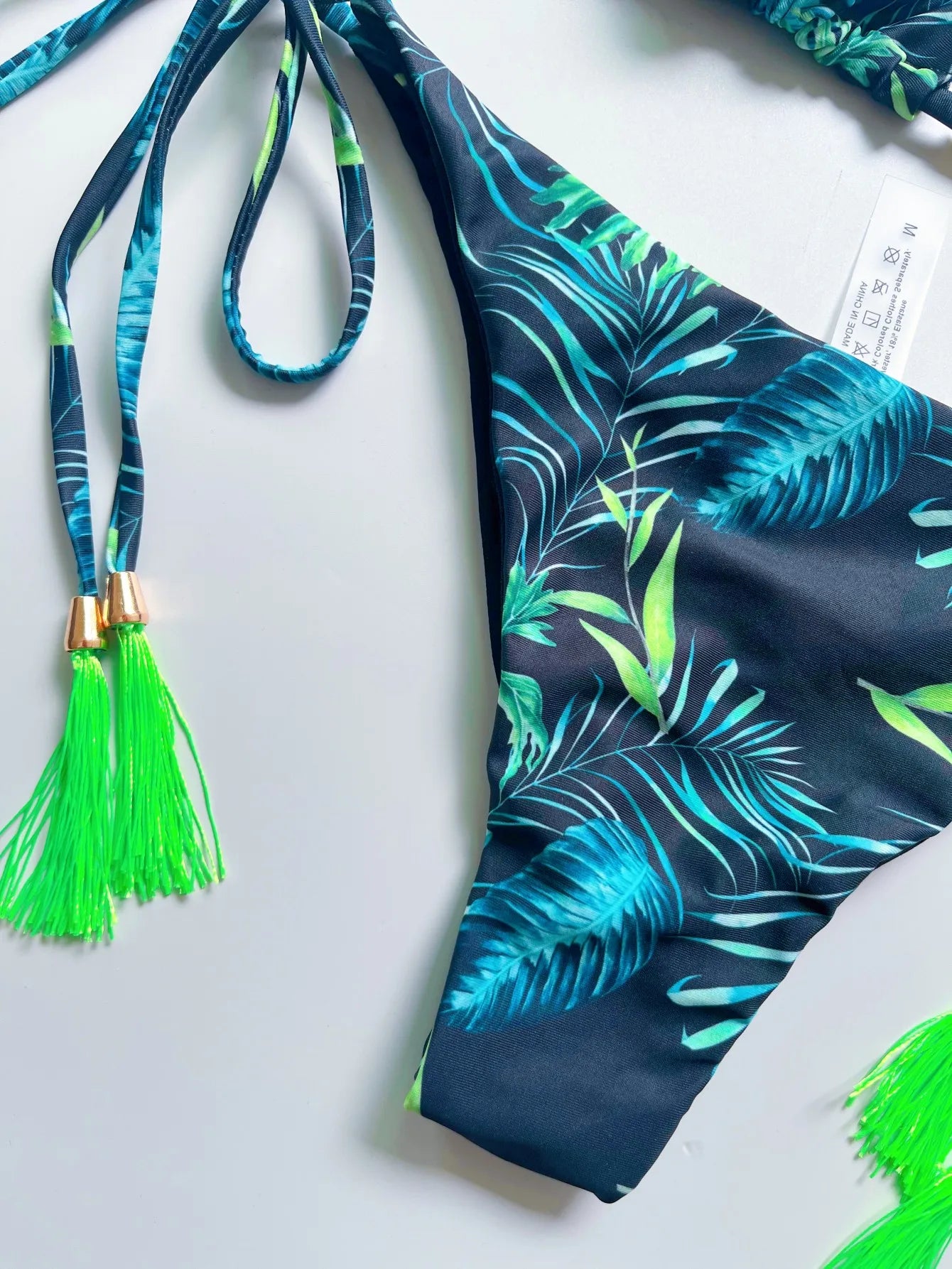 RUOTONSEPT New Sexy Print Bandage Bikini Set Women's Swimsuit Two-piece Triangle Halter Swimwear Bathing Suit Brazilian Biquinis