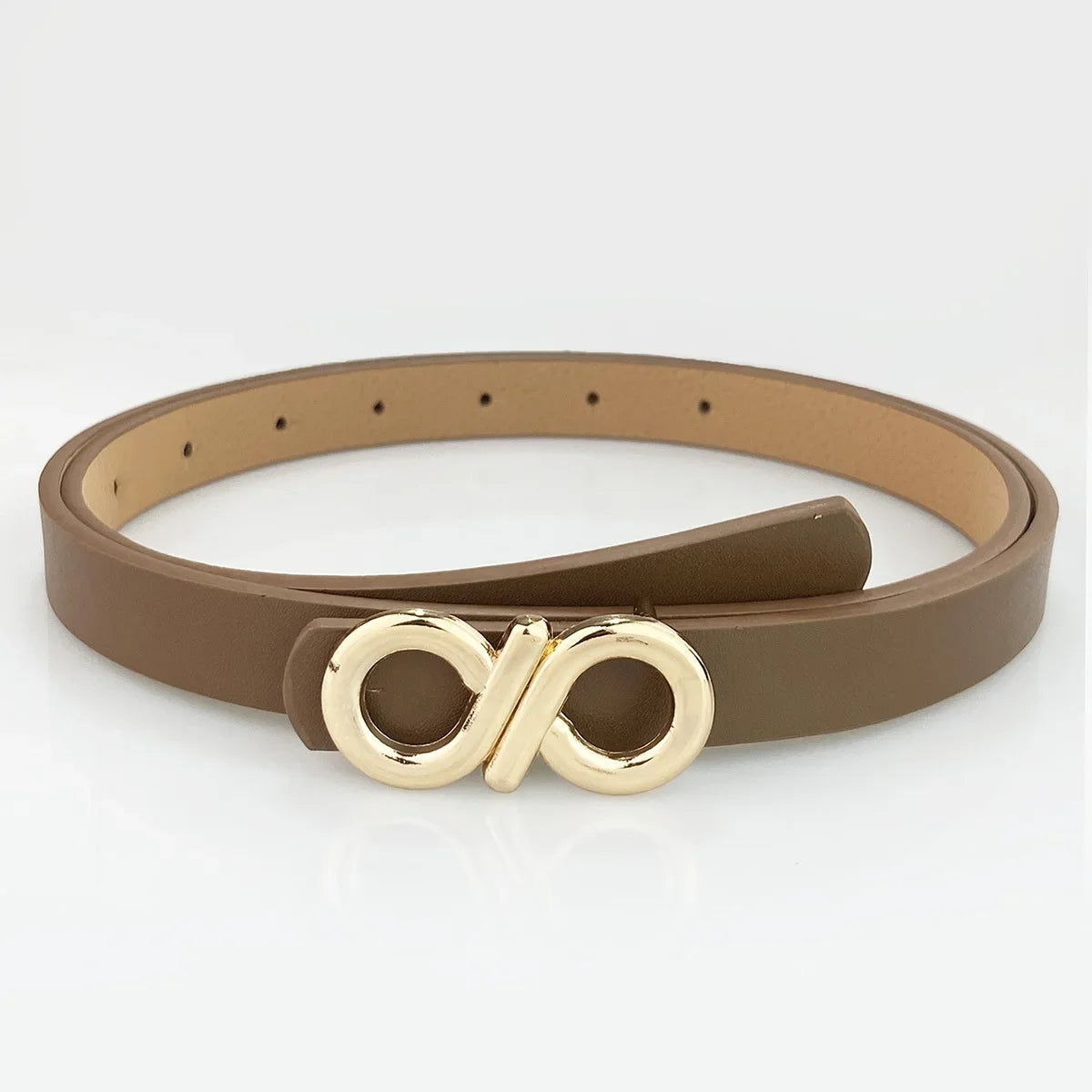 Fashionable Ladies Thin Belt Decorative Dress Waist Belt High Quality Pu Material New Arrival Elegant Stylish Versatile Belt
