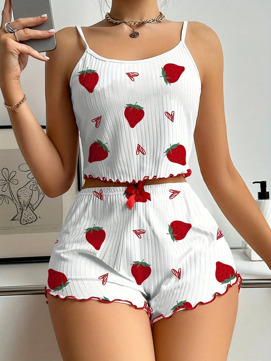 Berry Sweet Dreams Ribbed Pyjamas Set