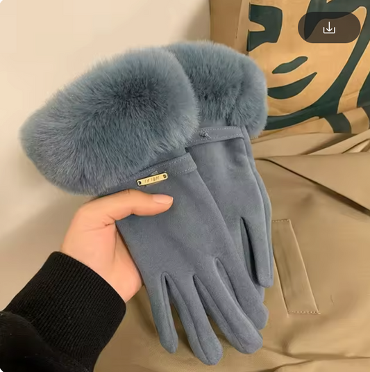 The 'Alessia' Gloves in Dove Grey