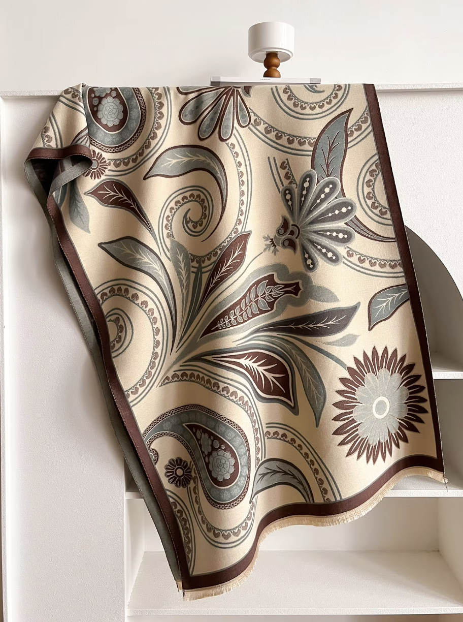 Kyra Wrap Scarf Shawl in Beige