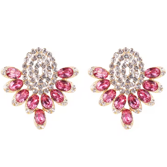 Myra Rose Diamante Statement Earrings