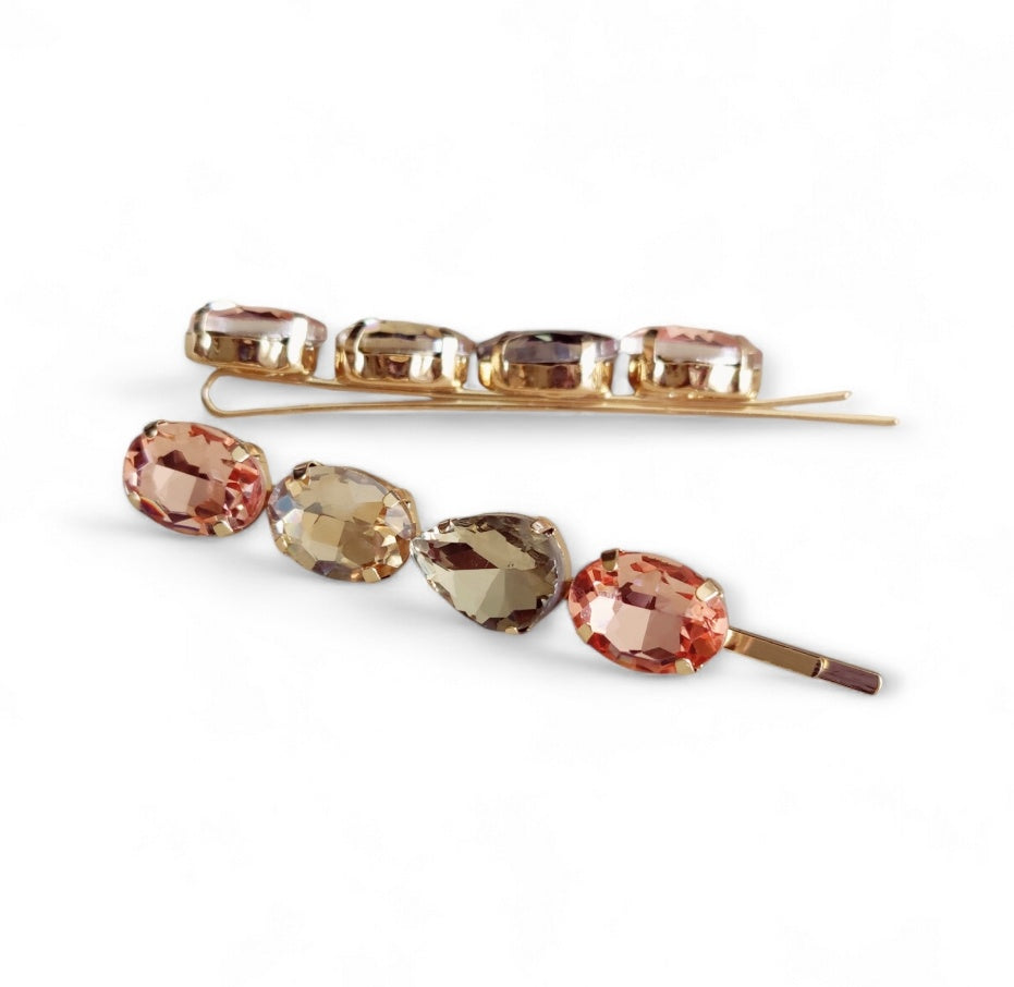 Anya Hair Slides in Copper