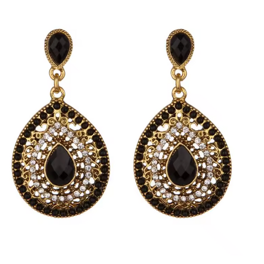 Melia Bohemian earrings in Black