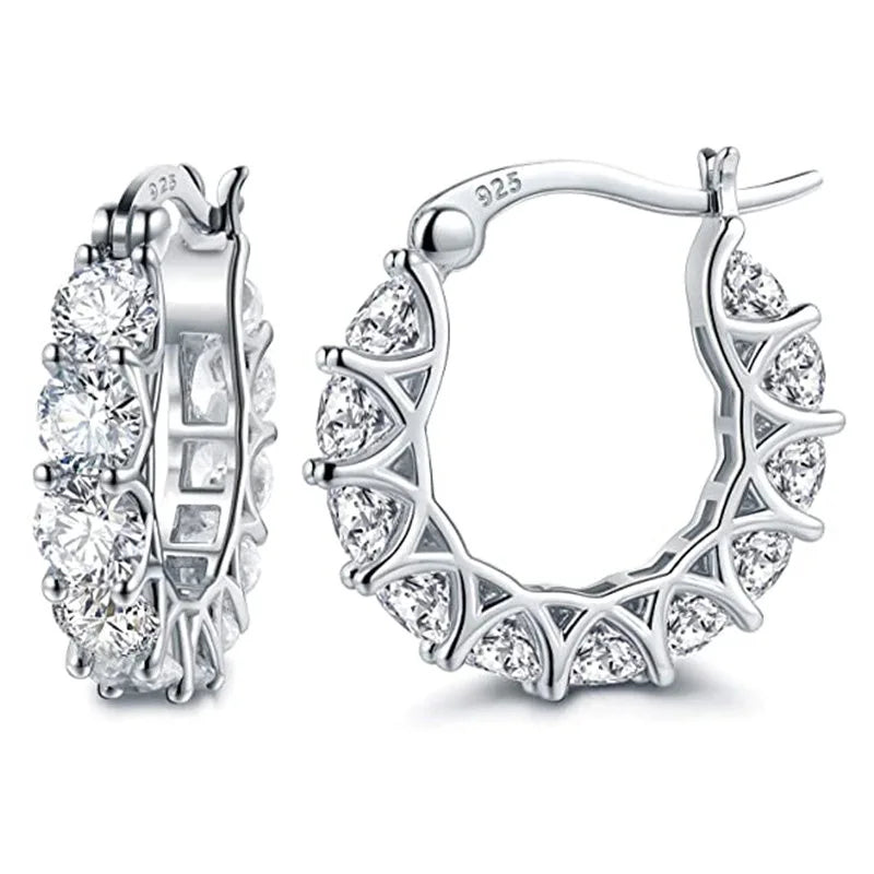 Zadie Crystal Circle Earrings