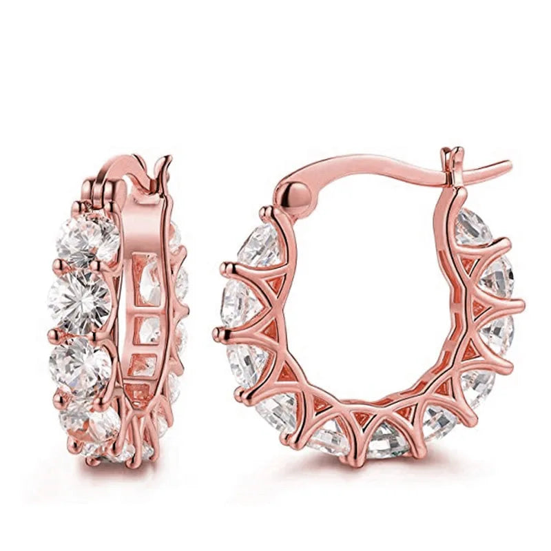 Zadie Crystal Circle Earrings