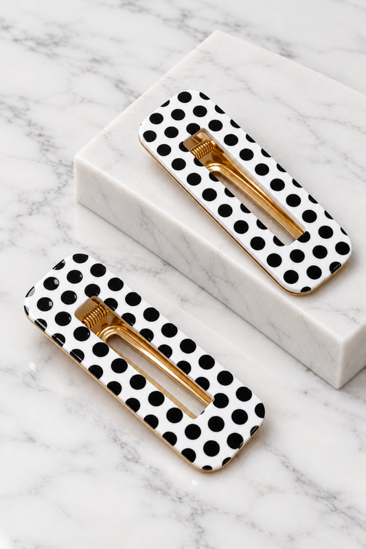 The 'Parisian Polka' Clip in Blanc
