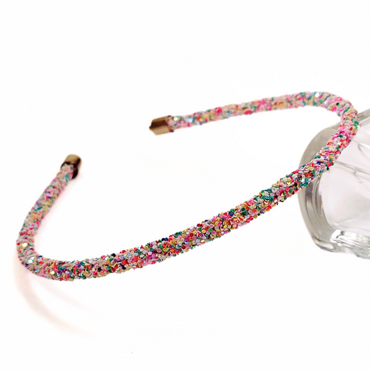 Rosa Crystal Embellished Hairband in Multi