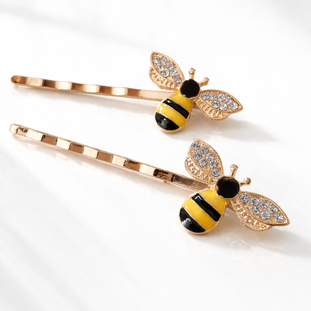 The 'Sweet Like Honey' Hair Slides in Golden