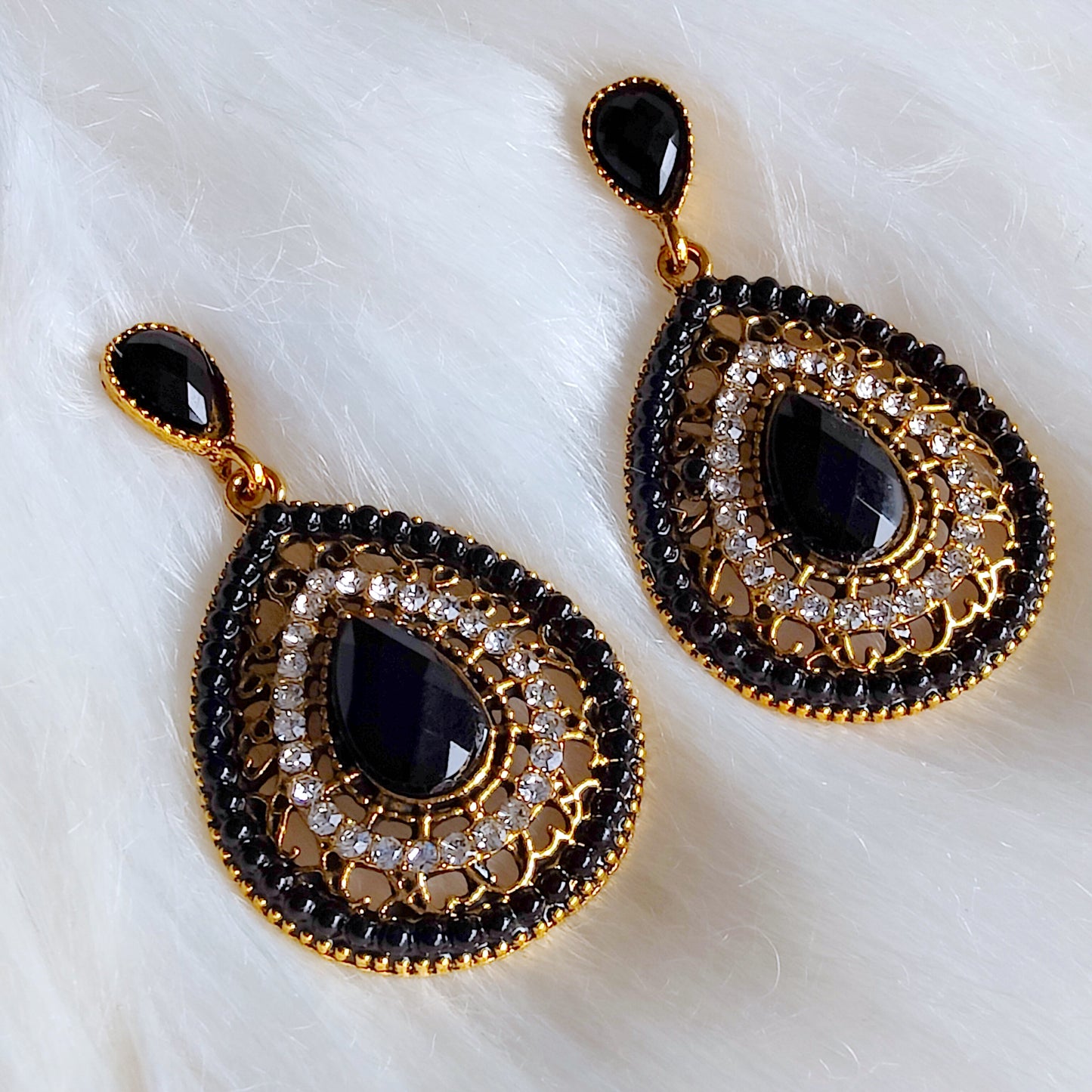 Melia Bohemian earrings in Black