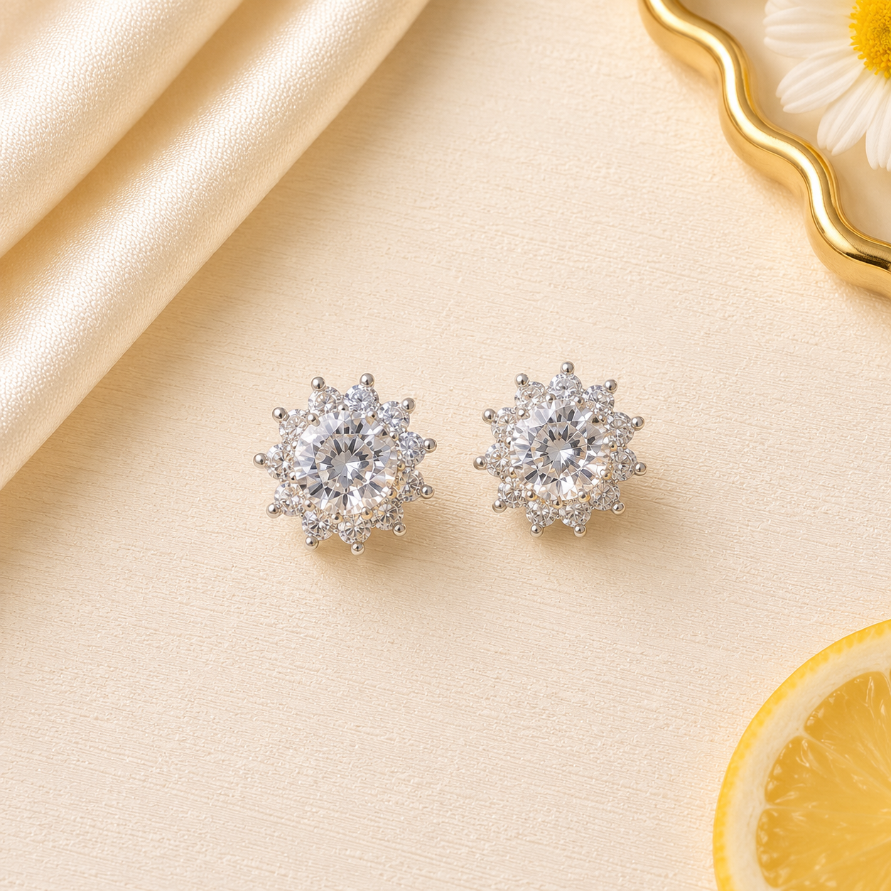 The 'Made You Look' Studs in Silver
