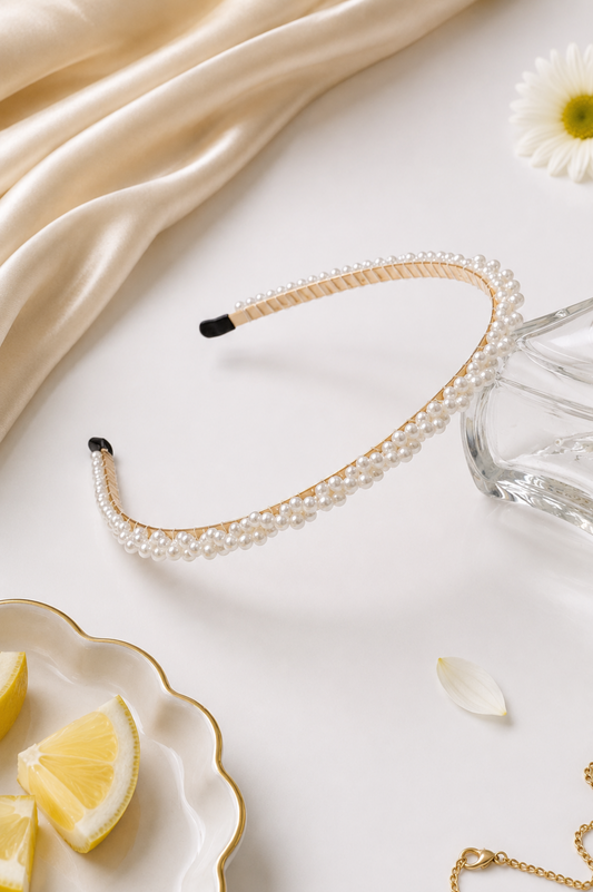 The 'Hazel' Pearl Headband