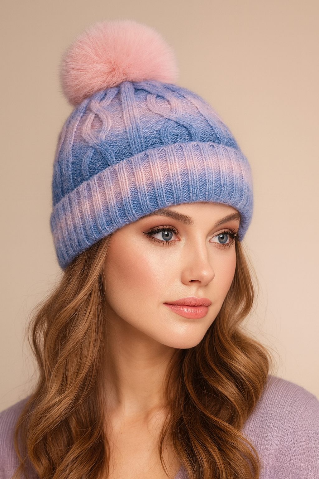 Arctic Luxe Pom Beanie