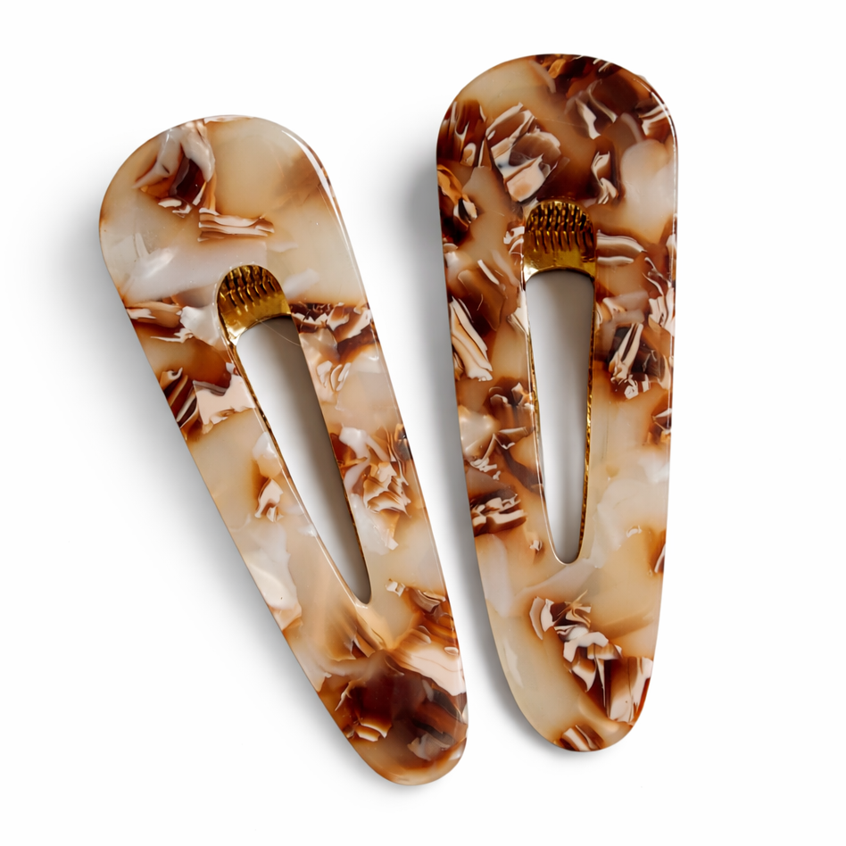 Caramel Hair Clips