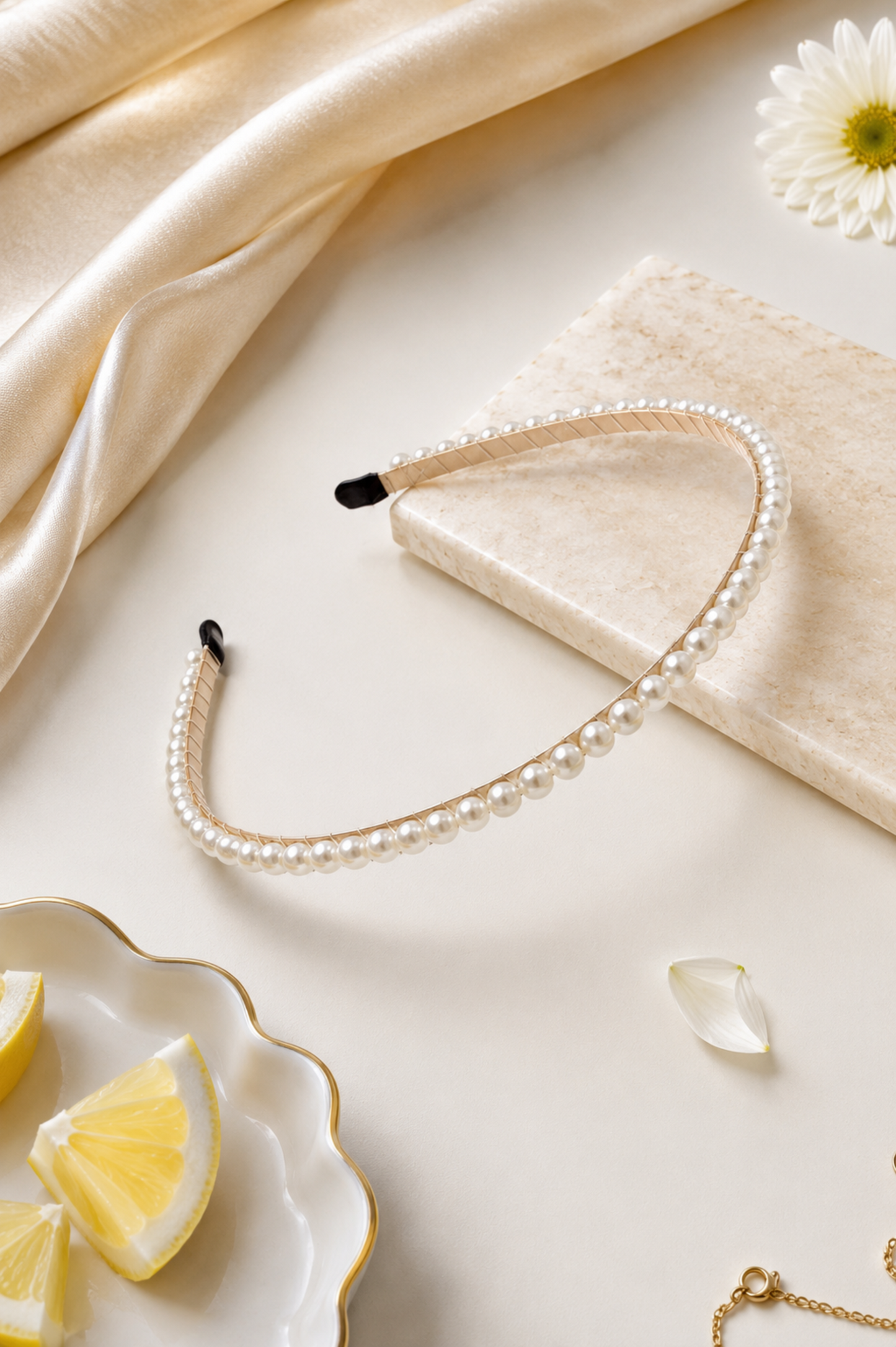 The 'Elara' Pearl Headband