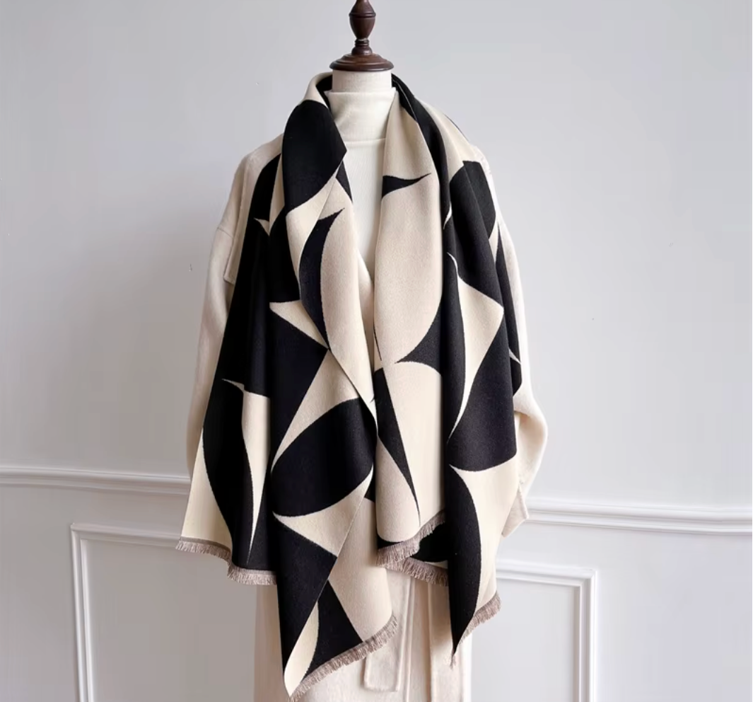 Tyla Wrap Scarf Shawl in Blue