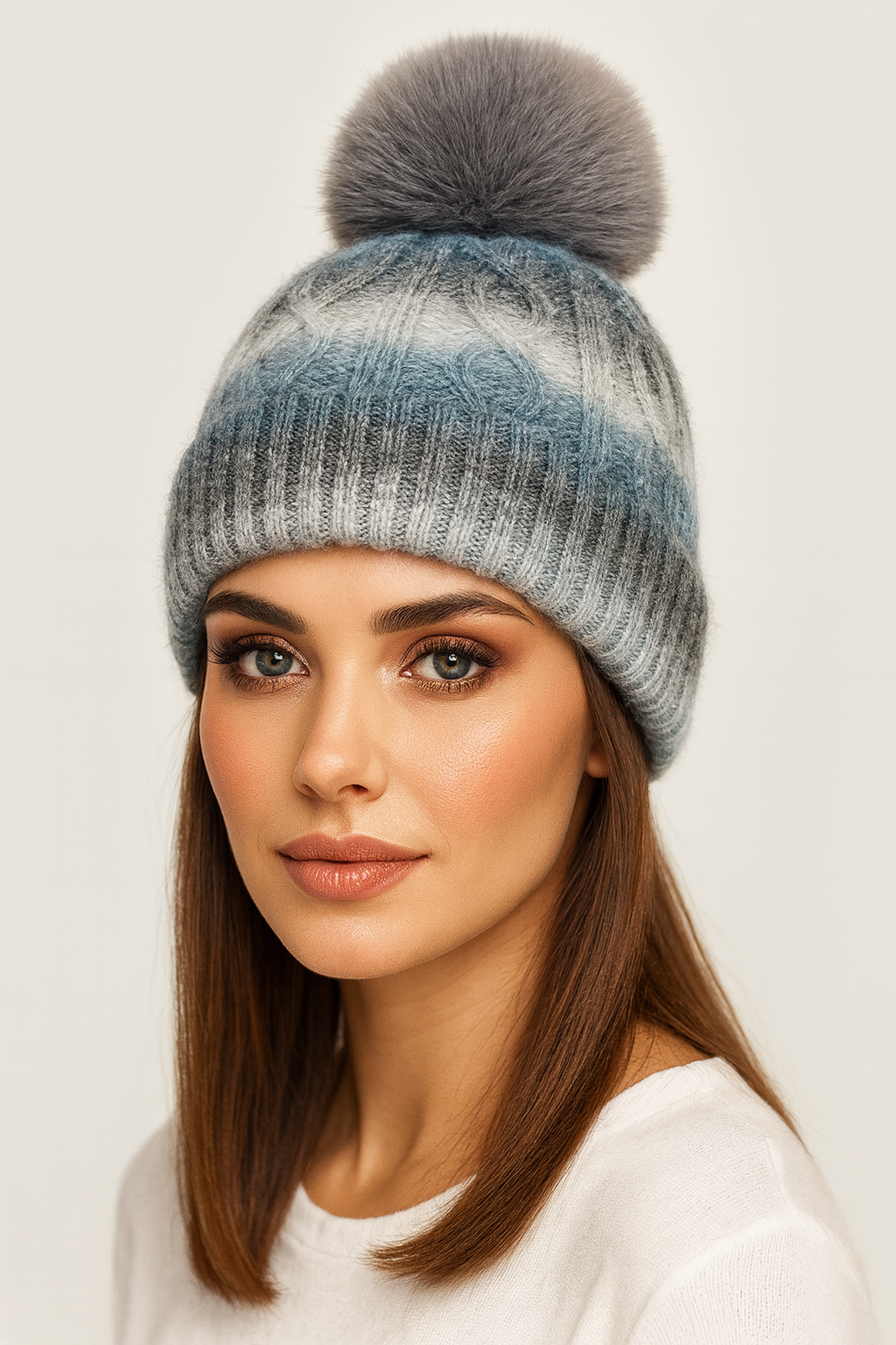 Arctic Luxe Pom Beanie
