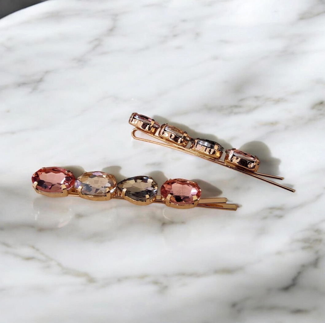 Anya Hair Slides in Copper