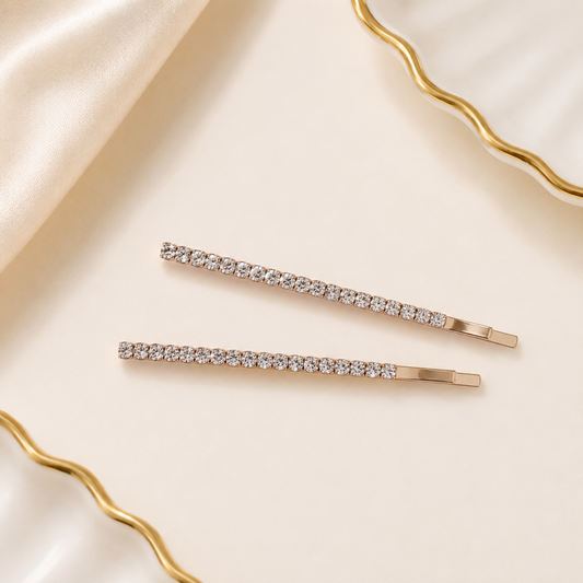 Khushi Hair Slides in Gold