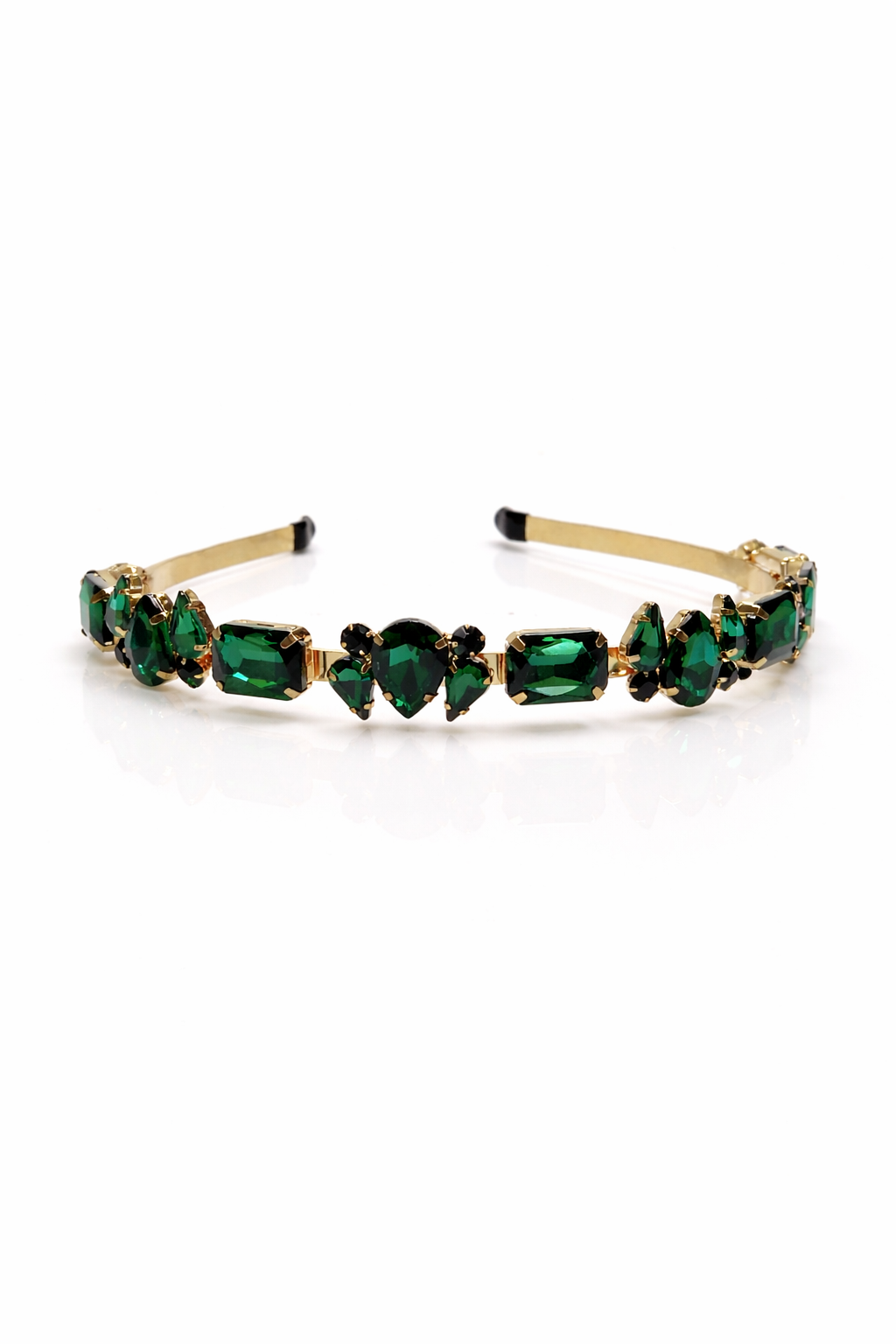 Solstice Crystal Hairband in Green