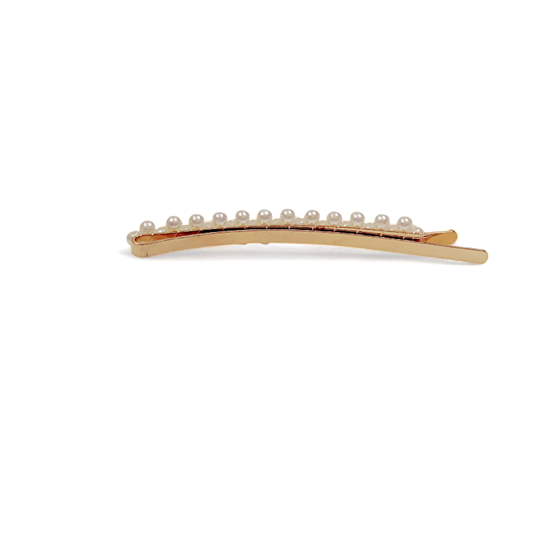 Maelle Gold Pearl Hair Slides