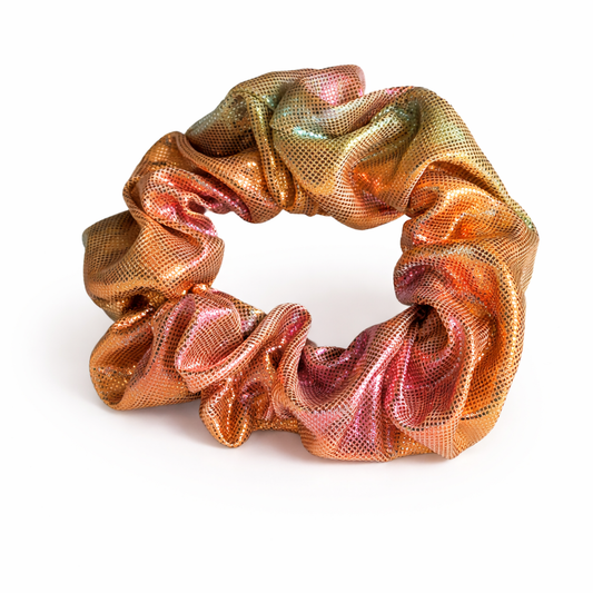 Shimmery Scrunchie in Pastel Aura