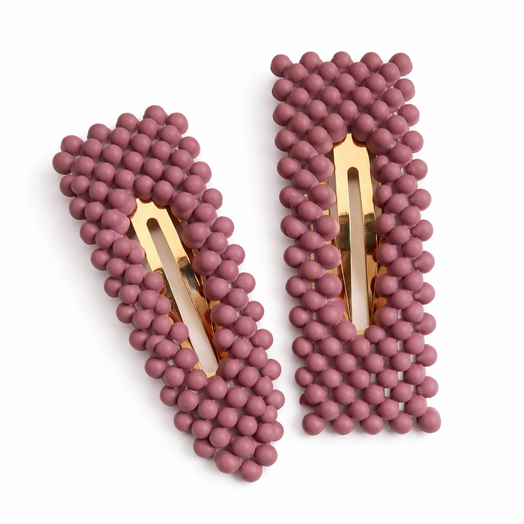 Ayva Snap Hair Clip in Purple