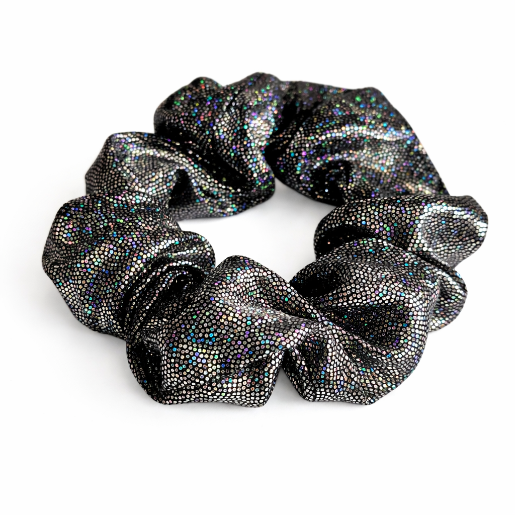 Shimmery Scrunchie in Moonlit Slate