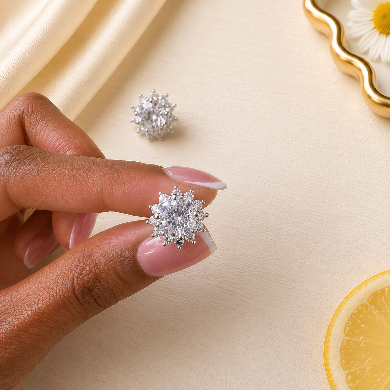 The 'Made You Look' Studs in Silver
