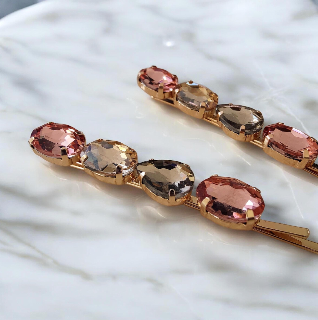 Anya Hair Slides in Copper