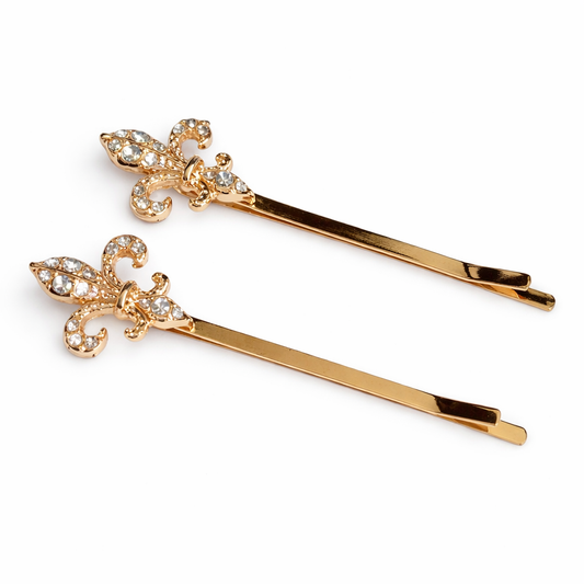 Nishi Hair Slides in Gold