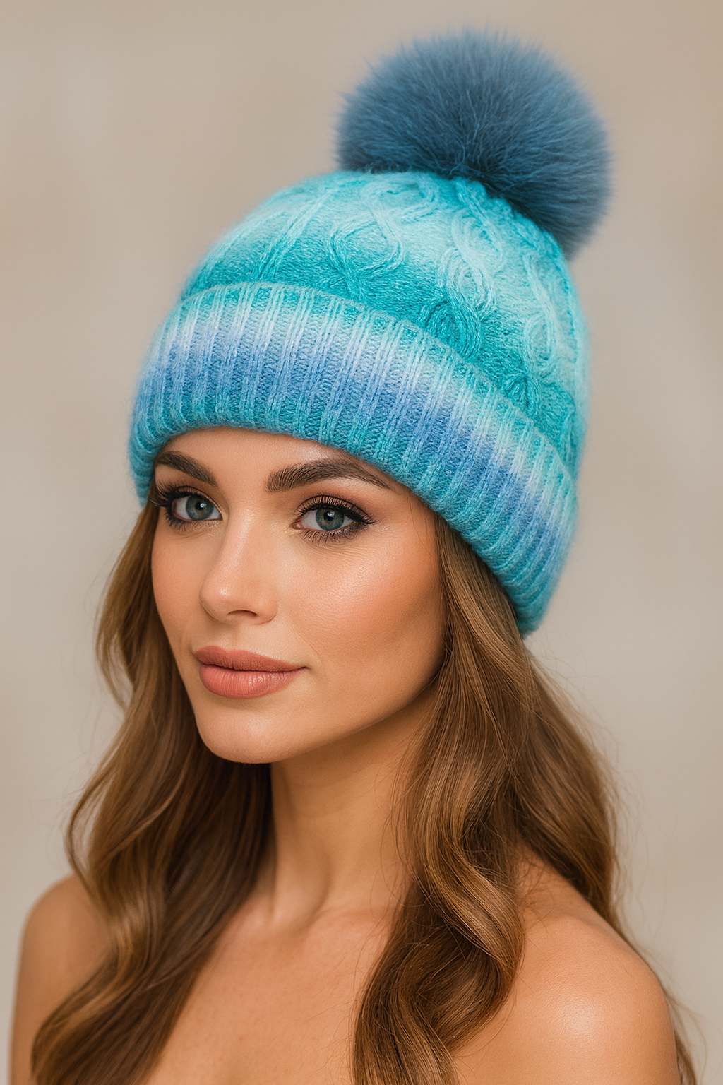 Arctic Luxe Pom Beanie